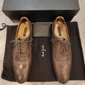 New Paul Smith Dark Brown Calf Leather 'Miller' Brogues